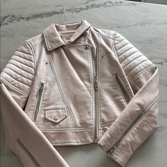 Blank NYC Jackets & Blazers - Blank NYC Light Pink Leather Jacket XS